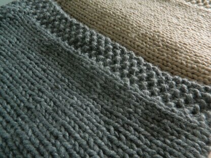 Super Chunky Moss Stitch Throw