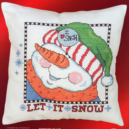 Let It Snow Snowman Head - PDF