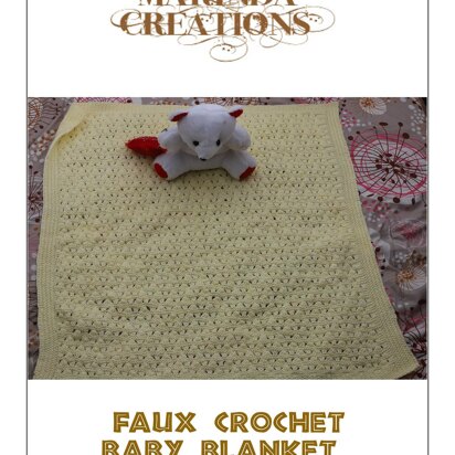 Faux Crochet Baby Blanket