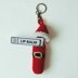 Santa Lip Balm Cozy Keychain