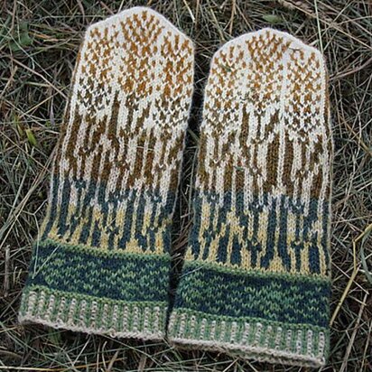 Grasshopper Mittens - knitting pattern