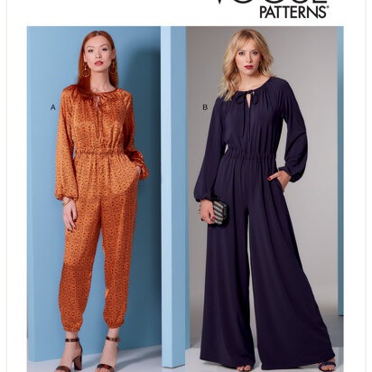 Vogue Misses' and Misses' Petite Jumpsuit V1851 - Sewing Pattern