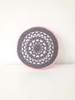 Filet Crochet Cushion