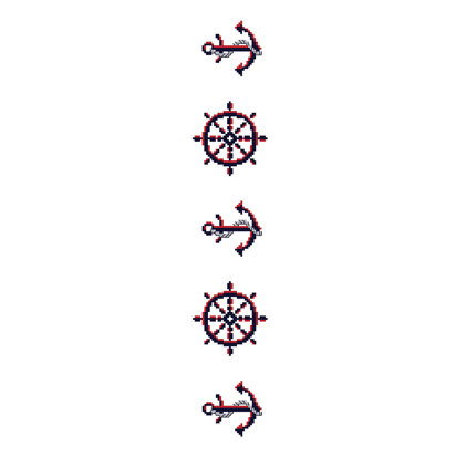 Nautical Anchor in DMC - PAT0109 - Downloadable PDF