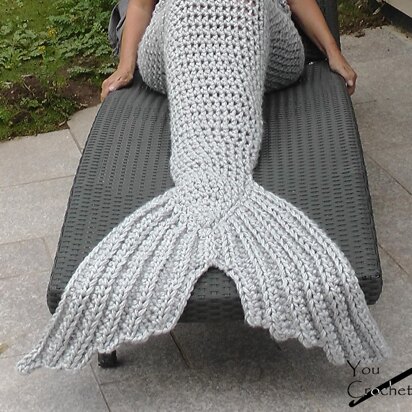 Madison Mermaid Tail Cocoon Blanket