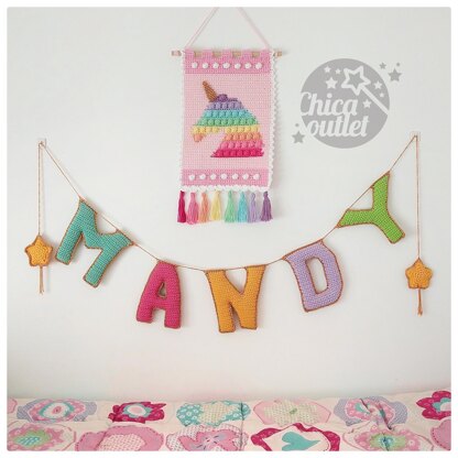 Unicorn Popit wall hanging