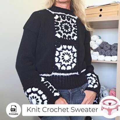 Circular Knitting machine sweater