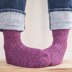 Licorice Twist Toe-Up Socks