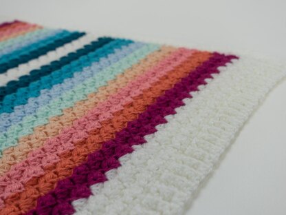 Emmy Lou Sedge Stitch Crochet Blanket