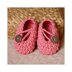 Pretty in Pink Baby Booties