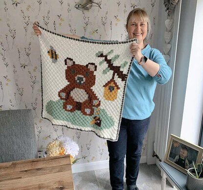 C2c teddy bear online blanket