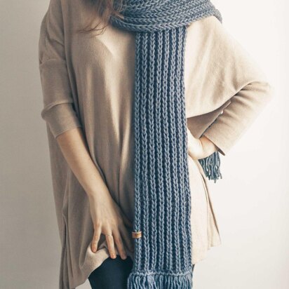 Brioche Scarf - Classic long scarf for women+ VIDEO