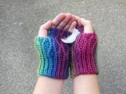 Pennine Wave Fingerless Gloves