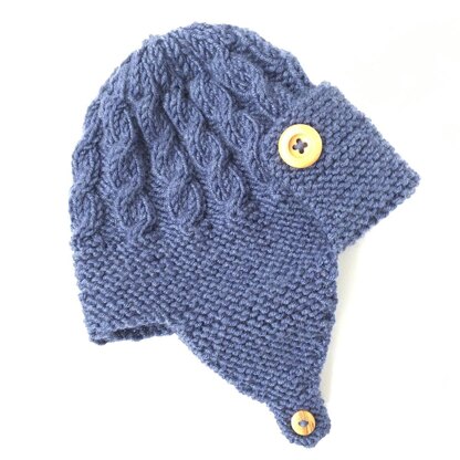 Dayton - Cabled Baby Aviator Hat