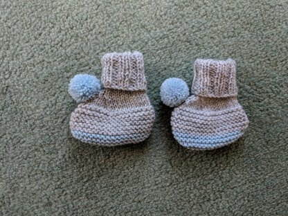 Baby booties for my first nephew