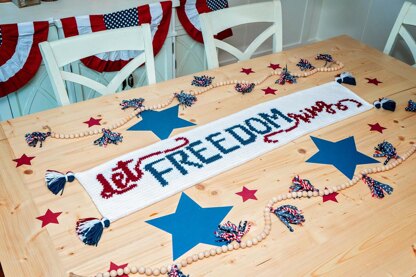 Let Freedom Ring Table Runner