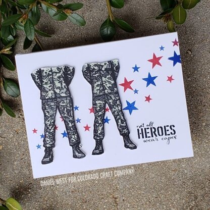 Colorado Craft Company Clear Stamps 4"X6" - Military Strong-Lovely Legs