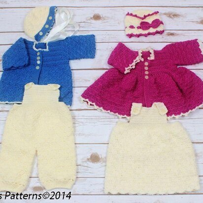 35-Winter Matinee Sets  Crochet Pattern #35