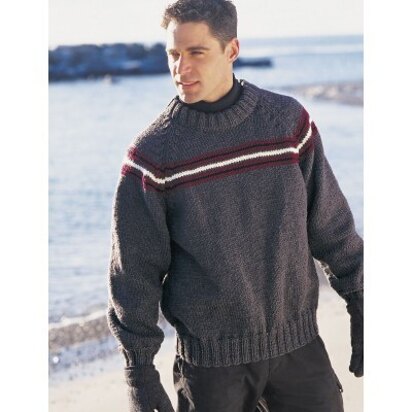 Simple Stripe Raglan in Patons Shetland Chunky