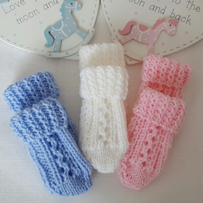 Thumbless Baby Mittens