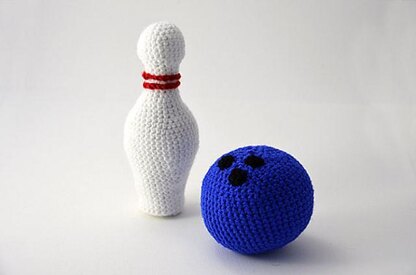 Bowling Ball Crochet Pattern, Bowling Pin Crochet Pattern, Bowling Amigurumi