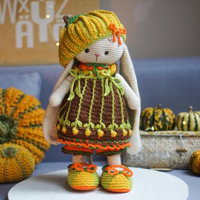 Crochet Toy Clothes Pattern - Outfit "Alice" for large toys