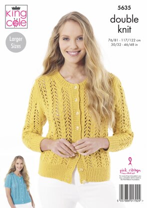 Sweater & Cardigans Knitted in King Cole Cottonsoft DK - 5635 - Downloadable PDF