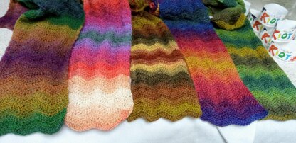 Triple Ripple Scarf