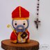 Saint Augustine Catholic Priest Crochet