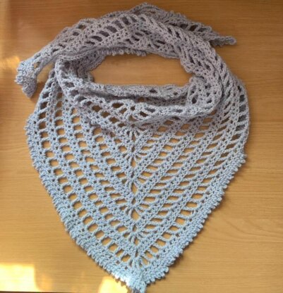 Maple Triangle Shawl Pattern