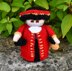 Victorian Town Crier Doll Knitting Pattern - Toy Knitting Pattern