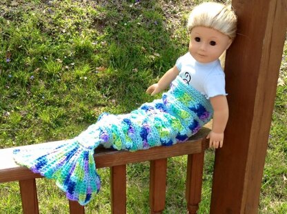 18 inch Doll Be a Mermaid Blanket