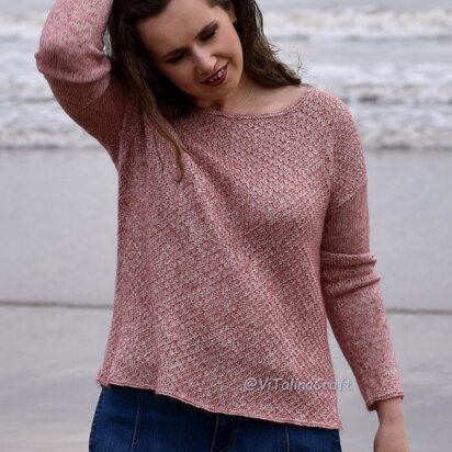 Diamond Drops Sweater - knitting pattern