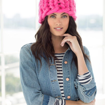 Bed Head Hat in Lion Brand Wow - L60134 - Downloadable PDF