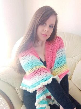 Crochet Polina Crescent Shawl Pattern