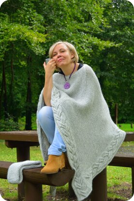 Set of 3 Knitting Patterns, Poncho and 2 Cardigans