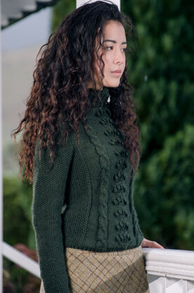 Kari Polo Neck Jumper in The Fibre Co. Cumbria - Downloadable PDF