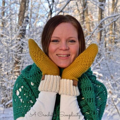 Chevron Peaks Mittens