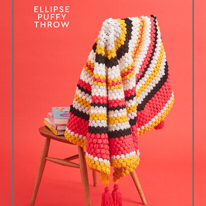 Paintbox Yarns Elipse Puffy Throw PDF (Free)