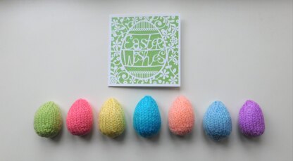 Cute Little Knitted Easter Eggs