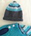 Baby Blue Sheep Sweater and Hat