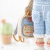 Crochet Doll Pattern for Amigurumi Doll Sadie with Melody Dino by AradiyaToys (Olka Novytska) tutorial PDF file overalls handmade DIY Amigurumi Pattern