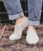 Churchmouse Studio Cozy Slipper Socks in Rowan Brushed Fleece/Kelbourne Lucky Tweed PDF