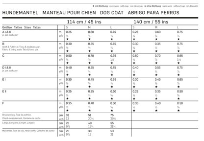 Burda Dog Coat Sewing Pattern B7752 - Paper Pattern, Size one size