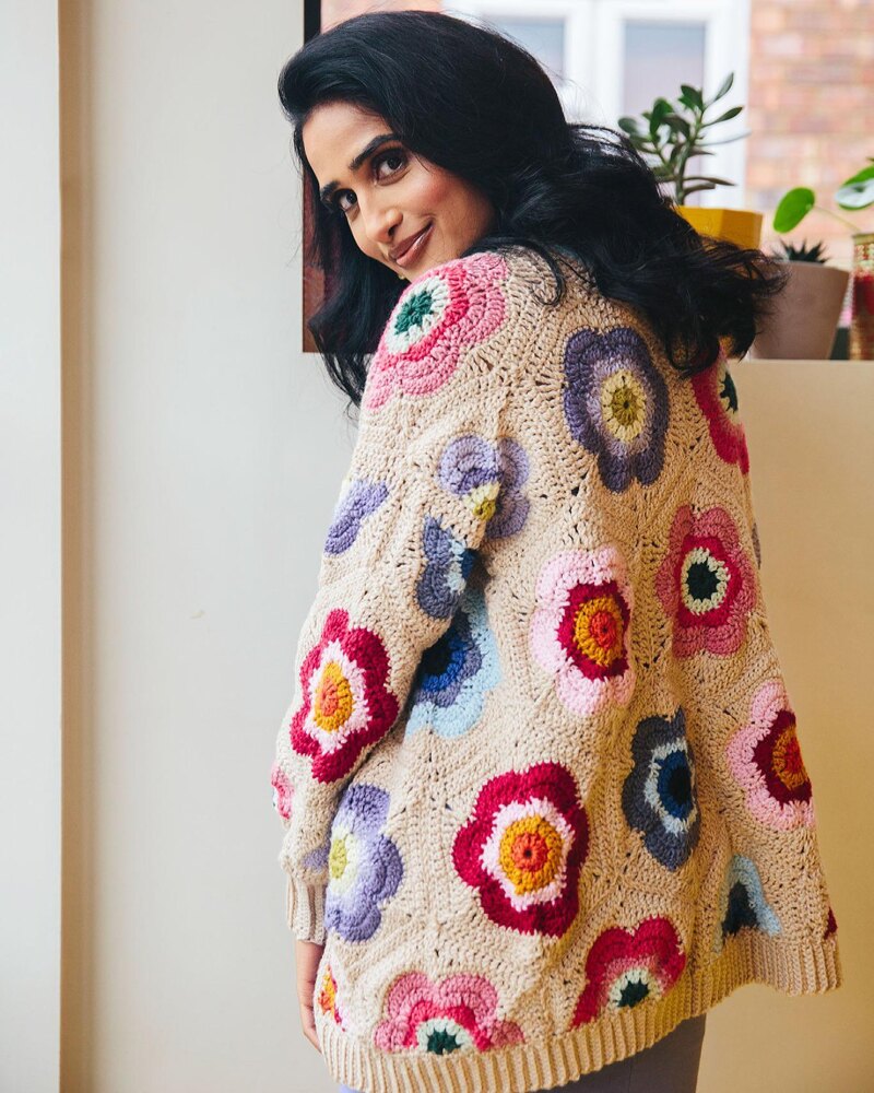 Retro Flowers Cardigan Collab Crochet pattern by The Missing Yarn ...