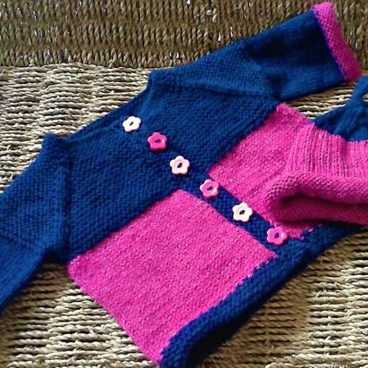 Holly Baby Cardigan and Hat