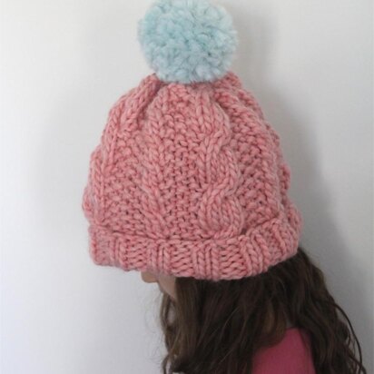 Cable Pom Hat