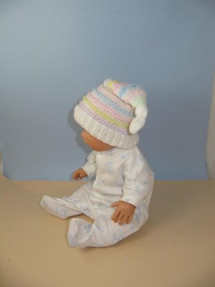 Baby Candy Stripe Topknot Pixie Hat