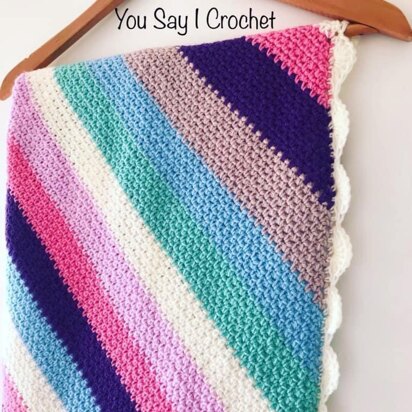Moss Stitch C2C Crochet Blanket