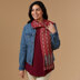 Valley Yarns #260 Taste of Burgundy Scarf WIF